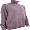 thumbnail image 3 of MesaSe Tunique à Long Col Roulé Surdimensionnée pour Femmes Chandail à Manches Chauve-Souris en Tricot, 3 of 6