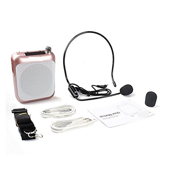 Voice Amplifier Megaphone Booster Microphone Mini Portable Speaker Professional Mic With FM For Teacher Tour Guides ,Clear and Reliable