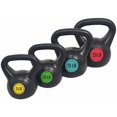 thumbnail image 1 of BalanceFrom Set of 4 Vinyl Kettlebell with 5-, 10-, 15-, and 20-Pound Weights, 1 of 10