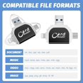 thumbnail image 3 of LECOO Lecteur de Carte SD TF 4 en 1 - 5Gbps - Noir - Compatible avec iOS, Android, Windows, 3 of 4