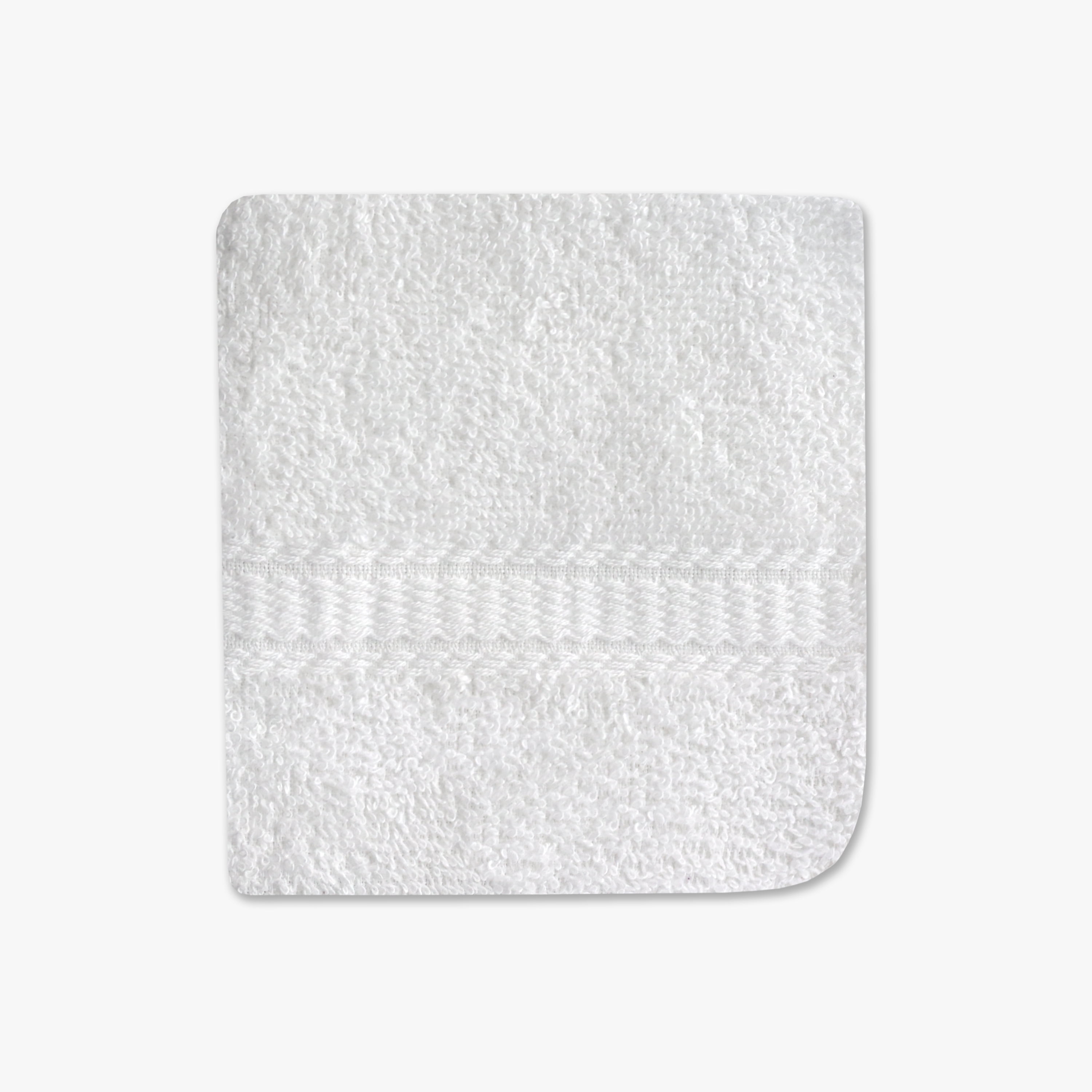 Serviette de bain unie Mainstays Basics, douce et résistante, 100 % coton, blanche