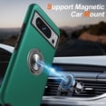 thumbnail image 4 of KOMI for Google Pixel 8 Pro Case, Slim Tough Rugged Shockproof Protective Pixel 8 Pro Phone Case with Metal Ring Kickstand for Google 8 Pro Case, Green, 4 of 5