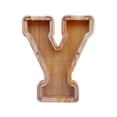 thumbnail image 1 of Wooden English Letter Savings Can with Transparent Glass Front for Coin Storage, 1 of 6