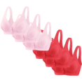 thumbnail image 1 of FAIWAD 6 Pack Bras for Women Front Closure Button No Underwire Everyday Bralettes Pregnant Plus Size Breathable Daily Bras, 1 of 4