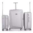 thumbnail image 1 of WINGOMART Ensemble de Bagages 3 Pcs Léger Durable PC+ABS Rigide, Roues Doubles Pivotantes, Cadenas TSA - 20 Po/24 Po/28 Po, 1 of 6