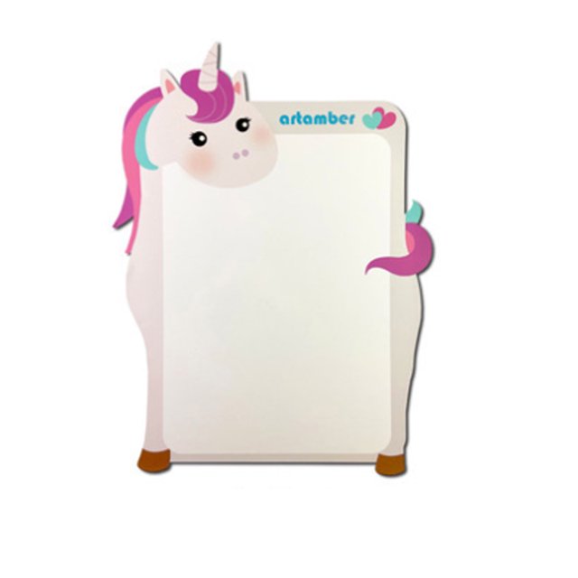Cartoon Pattern Lovely Dry Erase Board Message Board Magnetic Whiteboard, 66*49cm - Panda