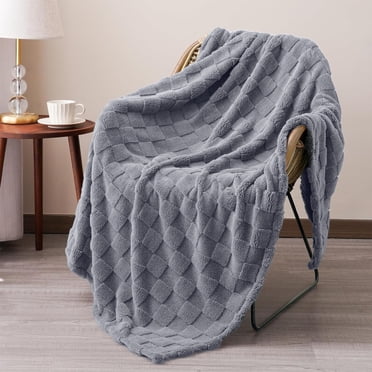 TIMIFIS Throw Blanket Winter Bed Blanket Thermal Throw Blanket Lightweight Bed Throw Breathable Soft Comfortable Machine Washable Blanket for All Season Fleece Blanket, 27X39 In