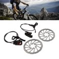 thumbnail image 1 of Mountain Bike Hydraulic Disc Brake Set, Anodized  Strong Stability Bicycle Hydraulic Disc Brake Kit  for Fixed Gear Bicycles, 1 of 8