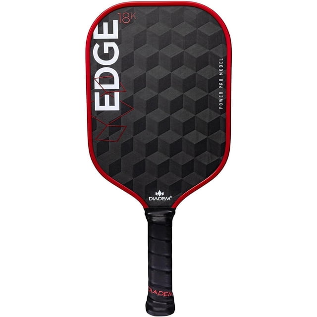 Diadem Edge 18K Power Pro Thermoformed Pickleball Paddle USAPA Approved | 18K Carbon Fiber Face for Spin & Control | 16mm Control Paddle