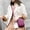 Purple, variant on Dvkptbk Body Bag Women Nylon, Ladies Purse Mini 3 Layer Zipper Shoulder Wallet Bag