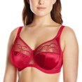 thumbnail image 1 of Elomi Womens Cate Underwire Full Cup Banded Bra, 40F, Red, 1 of 4