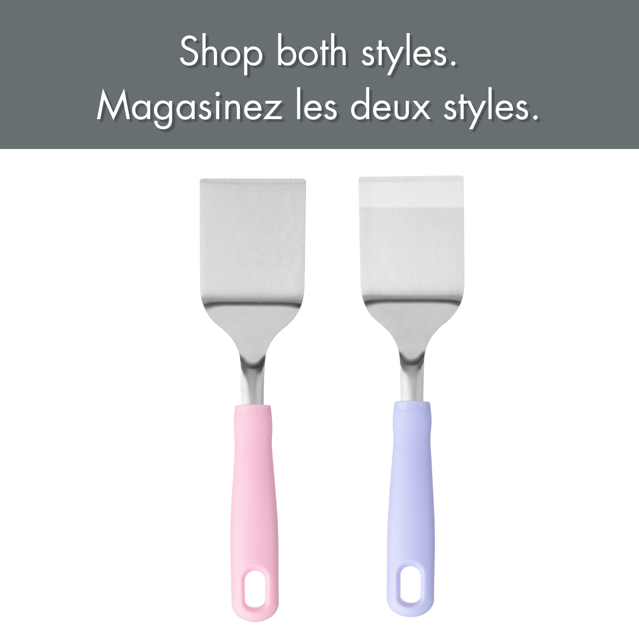 Spatule à dessert et à brownies en acier inoxydable Tout pour célébrer mauve, outil de pâtisserie pour Pâques