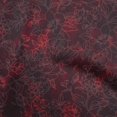 thumbnail image 1 of oneOone Cotton Poplin Maroon Fabric Florals Sewing Craft Projects Fabric Prints By Yard 56 Inch Wide, 1 of 4