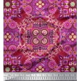 thumbnail image 1 of Soimoi Poly Georgette Fabric Paisley & Mandala Decorative Printed Fabric 1 Yard 52 Inch Wide, 1 of 2