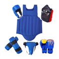 thumbnail image 3 of DYNWAVECA Sanda Gear Set Boxing Protective Gear Breathable Boxing Protector Gears Sparring Protective Gear for Kick Boxing Martial Arts Blue S, 3 of 10
