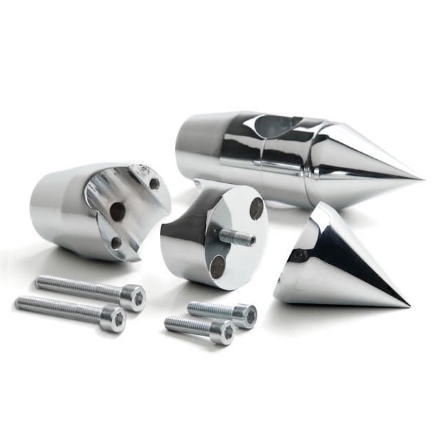 Krator New Chrome Motorcycle 1" Handlebar 2.25" Risers Compatible with Harley Davidson Street Glide