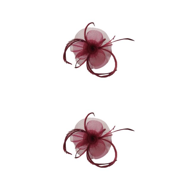 pitrice 1/2/3/5 Maille Fascinator Femmes Coiffe Prom Maquillage Nuptiale Scène Réglable Performance Photo Coiffe Fille Bande de Cheveux Vert 2PCS
