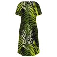 thumbnail image 5 of TJAZFJPA Robe à Capuchon Ample et Chaude pour Femmes, Été, Manches Courtes, Robe Mode, Col en V, Évasée, Fluide, Confortable, Robe Brune, Robe pour Femmes, 5 of 5