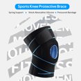 thumbnail image 4 of Sports Knee Brace Adjustable Knee Band Knee Protective Bandage with Spring Support, 4 of 7