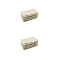 thumbnail image 2 of Maytalsory 3pack/lot Durable Under Bed Storage Drawers Non-woven Fabric Storage Solution For Bedding Keeping White 2Set, 2 of 6