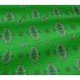 thumbnail image 5 of oneOone Cotton Jersey Green Fabric Block Craft Projects Decor Fabric Printed By The Yard 58 Inch Wide, 5 of 5