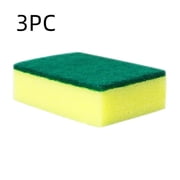 Aursykel Eco Friendly Non Scratch Kitchen Cleaning Sponges Pack of 2 or 3 Multipurpose Dish Scrub Sponge with Strong Decontamination for Effective Cleaning of Pans Dishes Bowls and Sinks