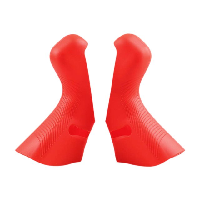 Lipstore 2 Pieces Bike Brake Levers Hoods Protector Anti Slip Bike Brake Handle Cover Red