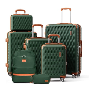 Melalenia - 7 Ensembles de Bagages ABS Rigides à Roulettes Pivotantes - avec Roues Pivotantes et Cadenas TSA