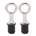 thumbnail image 2 of 2PCS Boat Plug Snap Handle, Boat Plugs Snap Handle Drain Plug, Stainless Steel Drain Snap Plug Rubber Boat Plug, Marine Boat Drain Twist Plug, Marine Boat Rubber Plug, 2 of 7