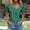 Green, variant on Women's Short Sleeve Shirt, Casual Button Down Polka Dot Blouse, Breathable Summer Top with Stretch, Versatile Casual T-Shirt Shirt for Daily Wear