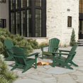 thumbnail image 2 of Chaise Adirondack Classique d'Extérieur (Ensemble de 4) en Vert Foncé, 2 of 7