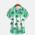 thumbnail image 2 of Weiqiqre Mens T-shirts Loose Fit, Floral Print Tropical Button Down Shirts, 2 of 3