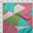 thumbnail image 3 of oneOone Silk Tabby Green Fabric Geometric Abstract Random Shapes Fabric For Sewing Printed Craft Fabric By The Yard 42 Inch Wide, 3 of 4