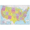 thumbnail image 1 of MapSherpa: USA Political Wall Map - Large - 48 x 32 inch Poster - Front Lamination, 1 of 2