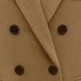 thumbnail image 3 of Qertyioot Mode Femmes Manteau à Boutons Double Boutonnage Taille Hauts, 3 of 3