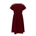 thumbnail image 5 of RKSTN Robes d'Été pour Femmes 2023 Décontractées en Coton et Lin Couleur Unie Longueur Genou Jupes Col Rond Manches Courtes Robe Midi avec Poches, 5 of 5