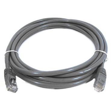 TechCraft Câble Réseau Ethernet Cat5e 350 MHz RJ-45 14 Pieds Gris