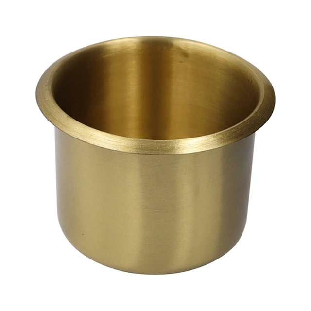 Miangastore Cup Holder Copper Cup Drinks Holder RV Boat Recessed Drop in Cup Holder