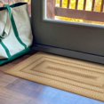 thumbnail image 1 of Homespice Cookie Dough Brown Jute Rug 20x30 - Country Style Farmhouse Braided Rugs for Kitchen, 1 of 8