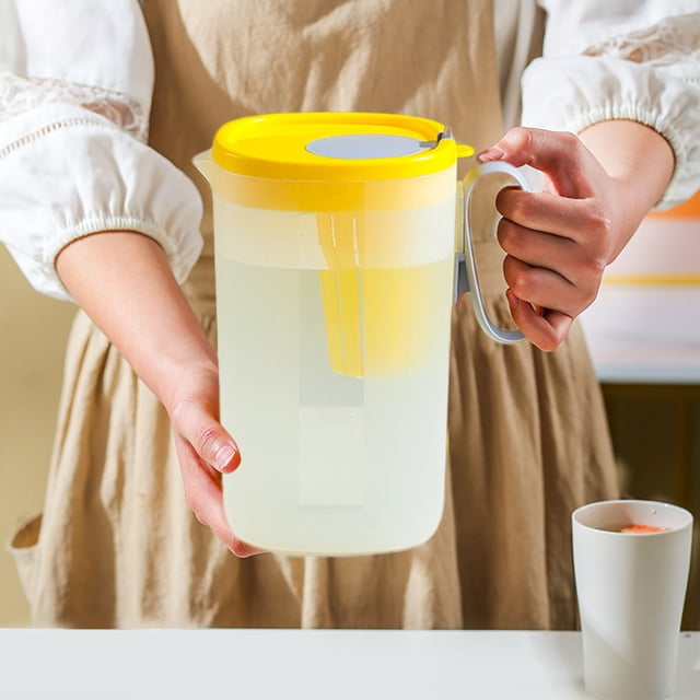 Bouilloire Froide pour Réfrigérateur, Bouilloire Domestique Grande Capacité, Bouilloire d'Extérieur en Plastique de Qualité Alimentaire, Bouilloire Froide Scellée avec Poignée