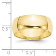 thumbnail image 3 of Bague Demi-Ronde 10KY 8 mm LTW Taille 12 Taille 12, 3 of 3