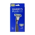 thumbnail image 1 of Harry's Plus Shaving Razor for Men with 2 Razor Blade Refill Cartridges, Onyx, 1 of 8