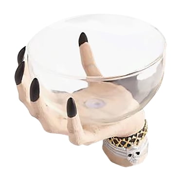 Rbaofujie Halloween Candy Bowls Skeleton Hands Candy Dish Resin Skull Bowl Halloween Candy Dish Rustic Halloween Serving Dish Skeleton Figurines Halloween Candy Tray for Halloween Decor