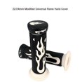 thumbnail image 2 of 7/8\" 22mm Rubber Flame Handle Grips Flame Soft Motorcycle Handlebar Hand, 2 of 6