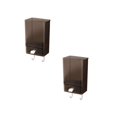 thumbnail image 1 of 2PC Spoon And Lid Rest Wall Mounted Storage Box With Hook Mobile Phone Holder Mobile Phone Charging Station Remote Control Storage Box Self Adhesive Double Sided Tape Fixed Position Black, 1 of 9