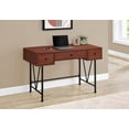 thumbnail image 3 of Monarch Specialties Computer Desk, Home Office, Laptop, Storage Drawers, 48"l, Work, Metal, Laminate, Brown, Black, Transitional, 3 of 4