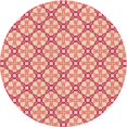thumbnail image 1 of Ahgly Company Tapis d'Intérieur Lavables en Machine, Ronds Transitionnels Rouge Cramoisi, Ronds de 6 Pi, 1 of 7