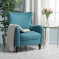 thumbnail image 1 of Fauteuil Club ARABELLA en Tissu Bleu Sarcelle Foncé, 1 of 7