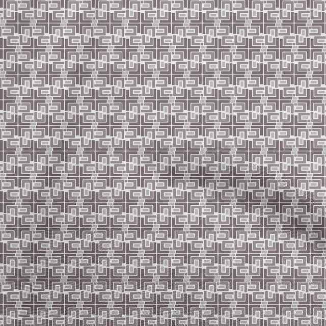 oneOone Rayon Gray Fabric Geometric Sewing Material Print Fabric By The Yard 56 Inch Wide