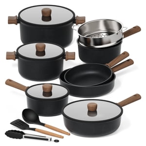 Carote Ensemble de casseroles et de pots antiadhésifs en titane